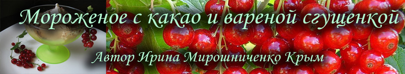 Мороженое с какао